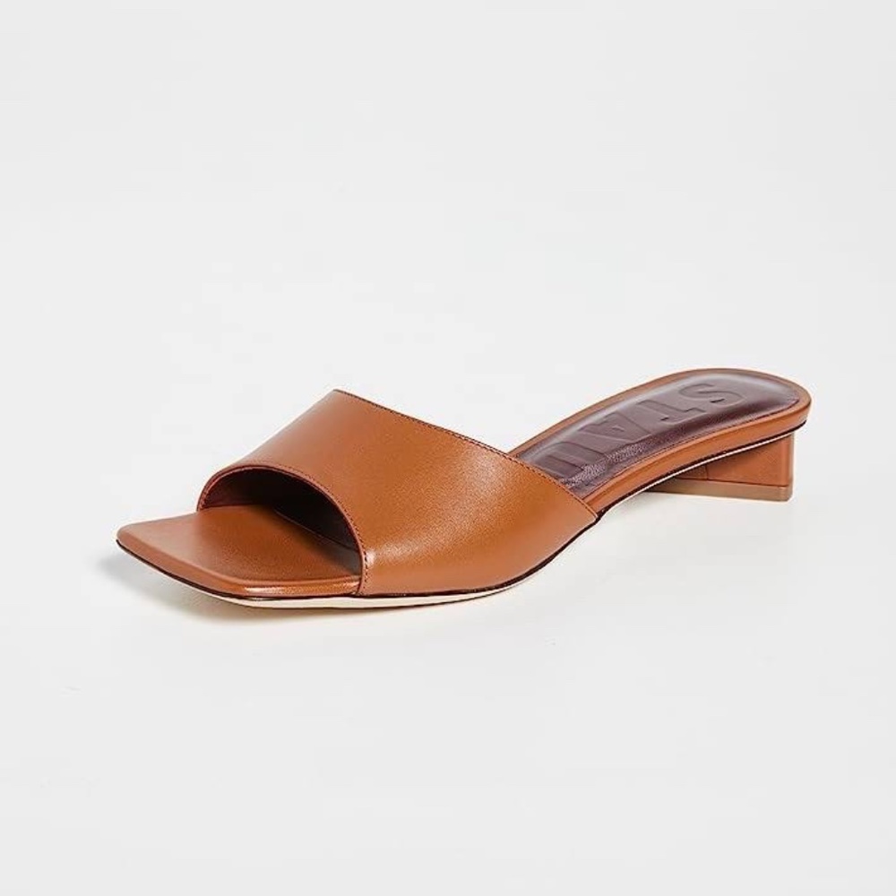 STAUD Simone leather mule sandal 38/8